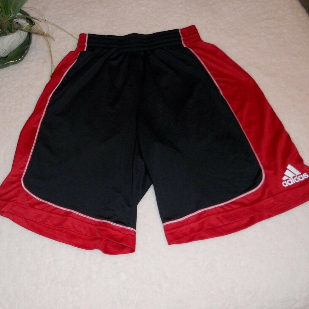 Adidas M Black Red Athletic Shorts